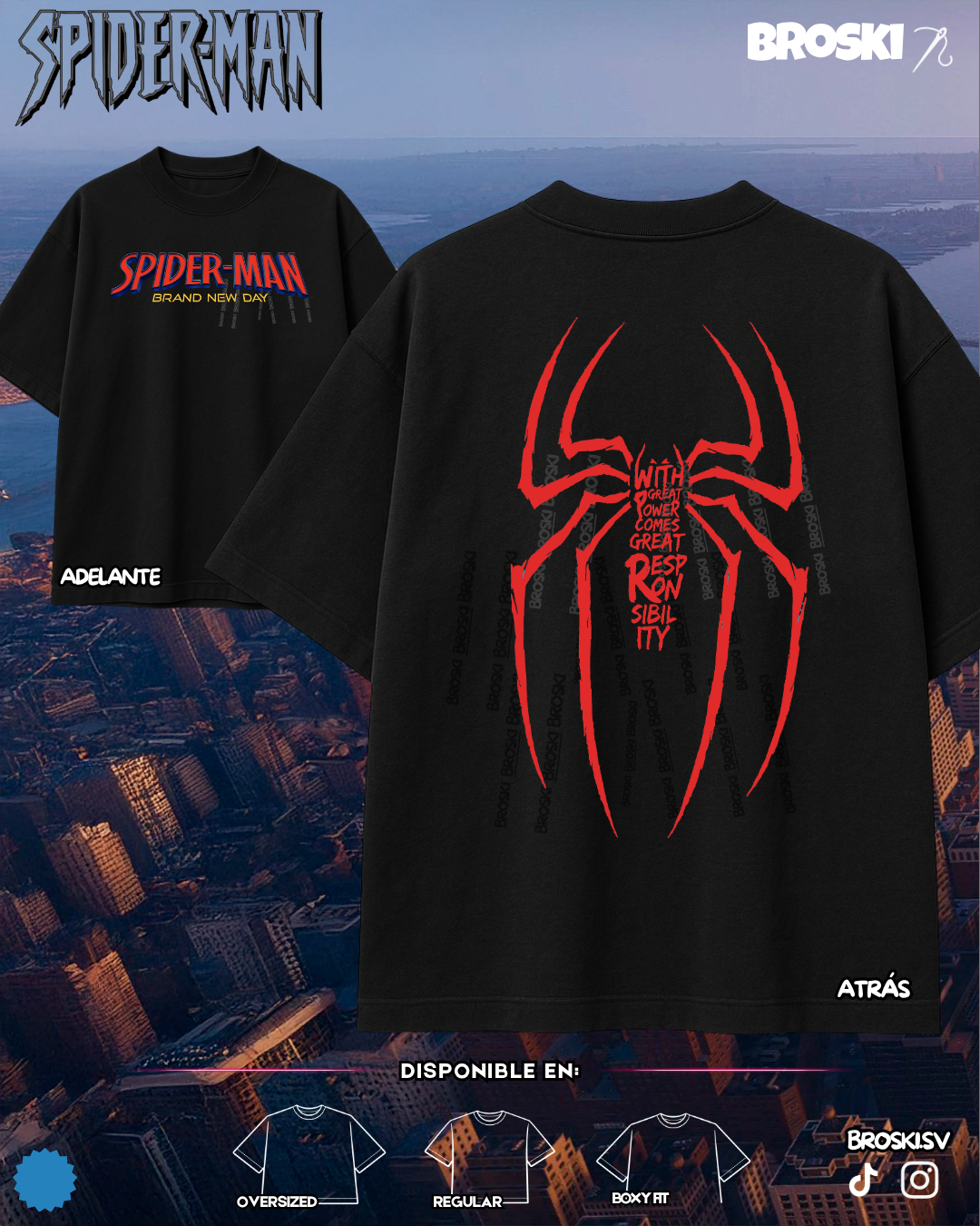 SPIDERMAN ESTAMPADO