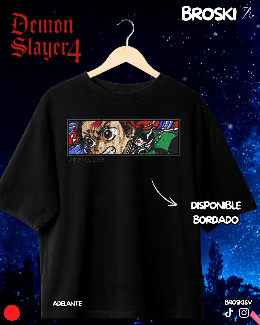 Demon Slayer bordado