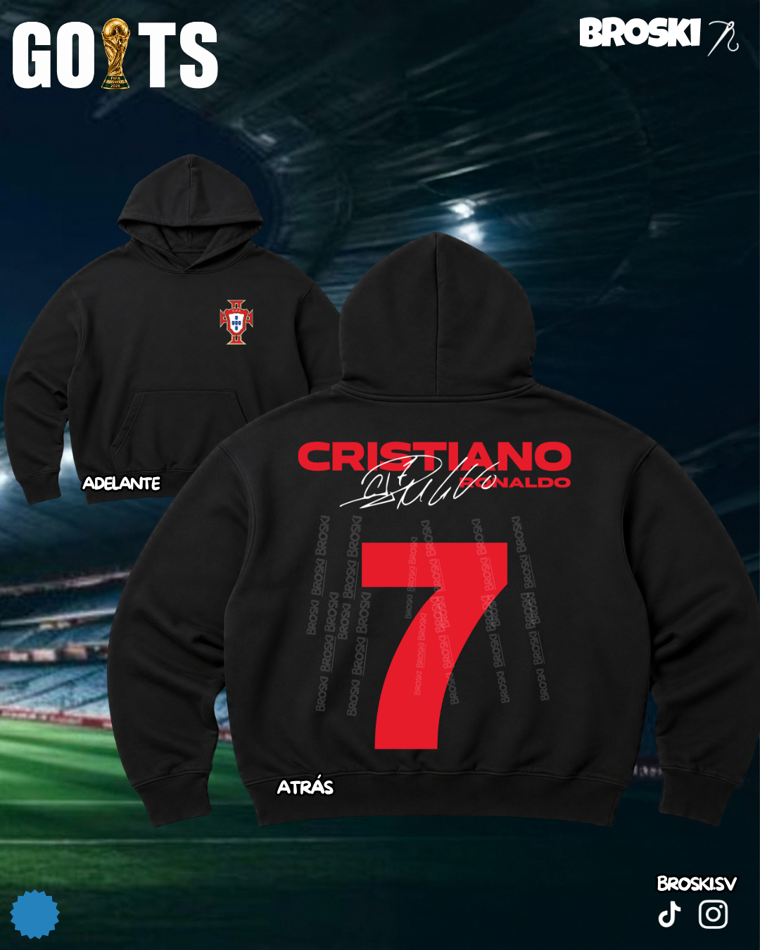 GOATS 2 FUTBOL HOODIE