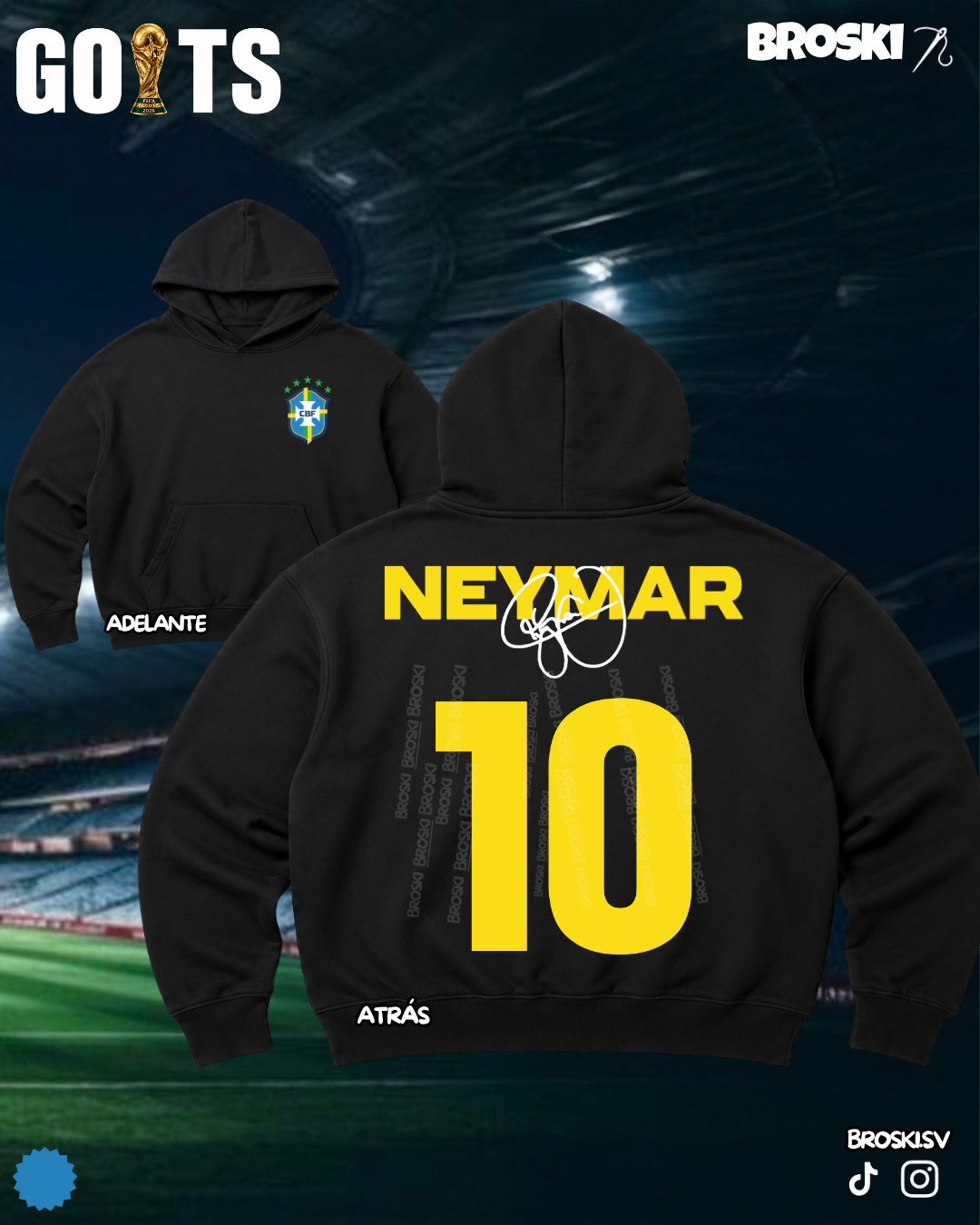 GOATS 2 FUTBOL HOODIE