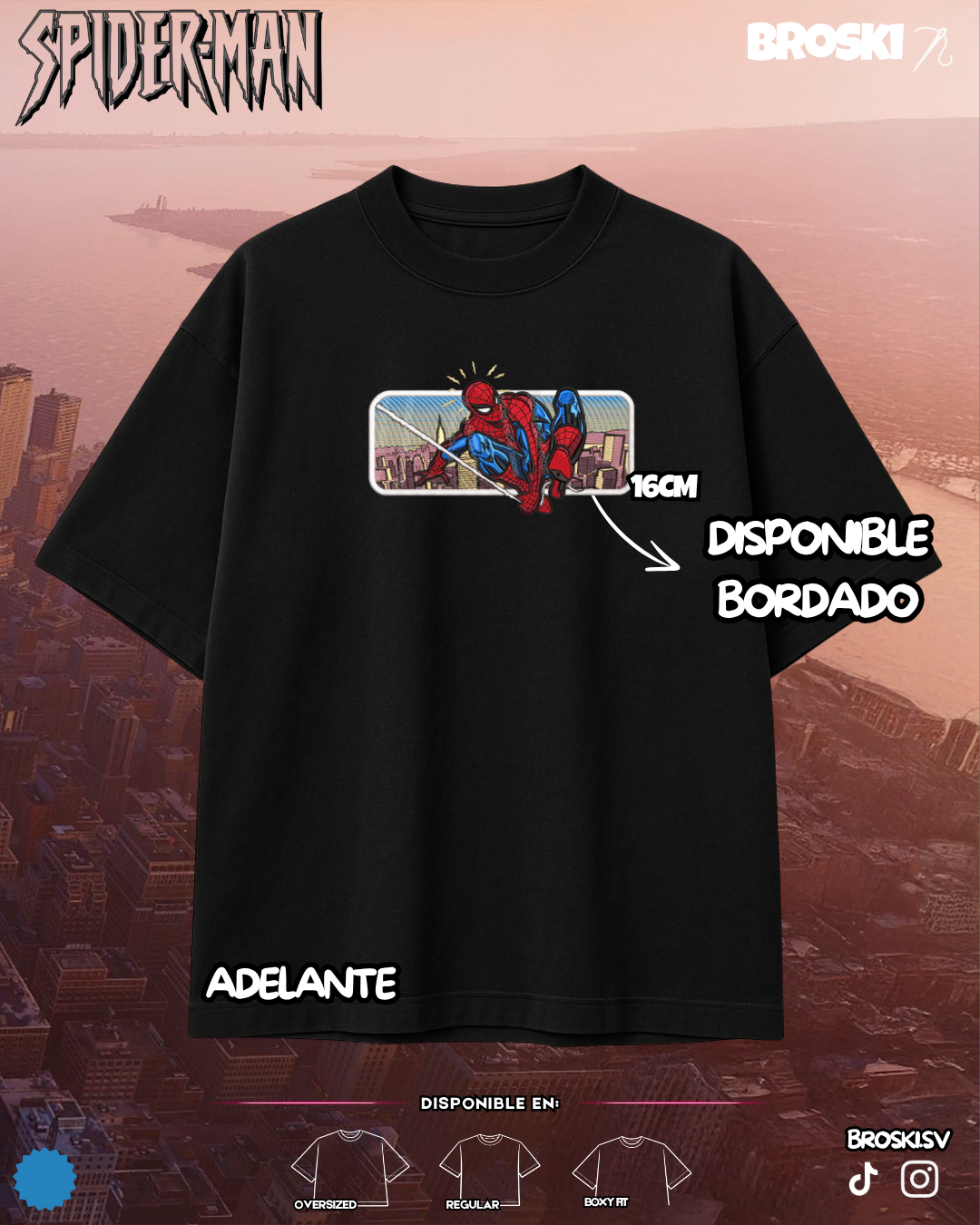 SPIDERMAN 1 BORDADO