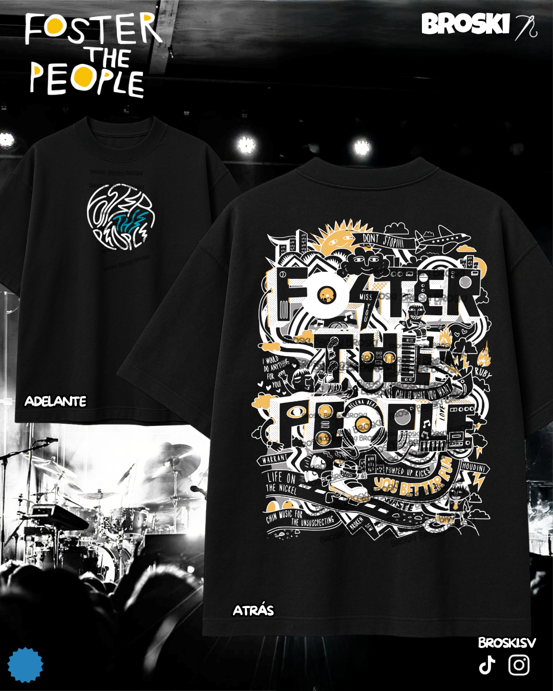 FOSTER THE PEOPLE ESTAMPADO