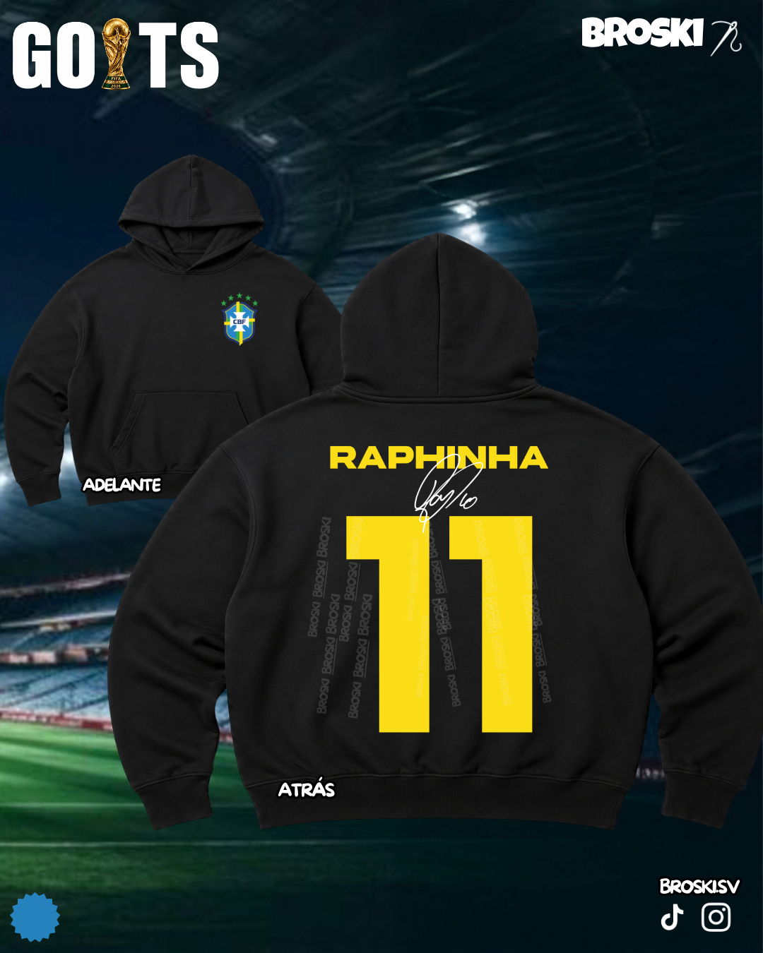 GOATS 2 FUTBOL HOODIE