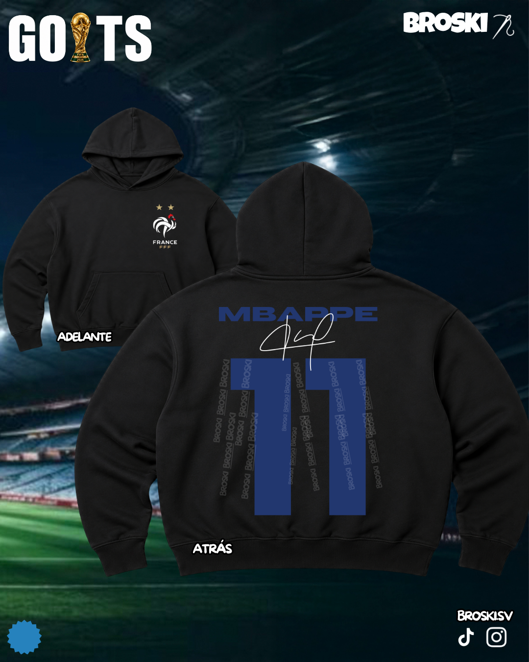 GOATS 2 FUTBOL HOODIE