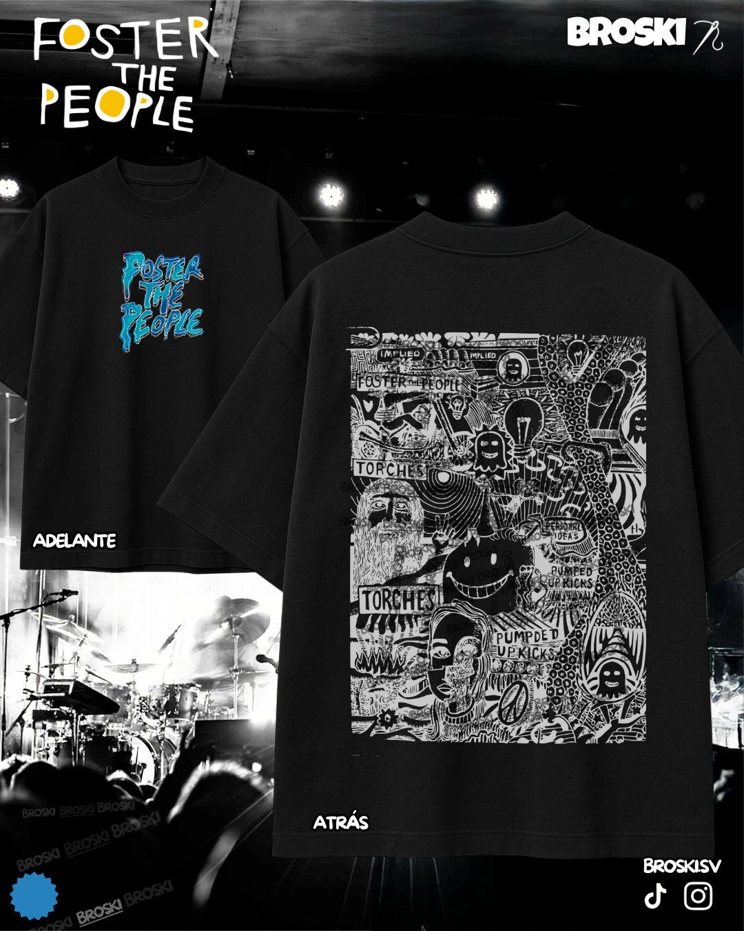 FOSTER THE PEOPLE ESTAMPADO