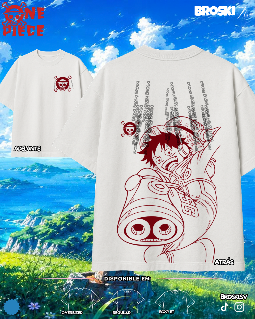 ONE PIECE ESTAMPADO