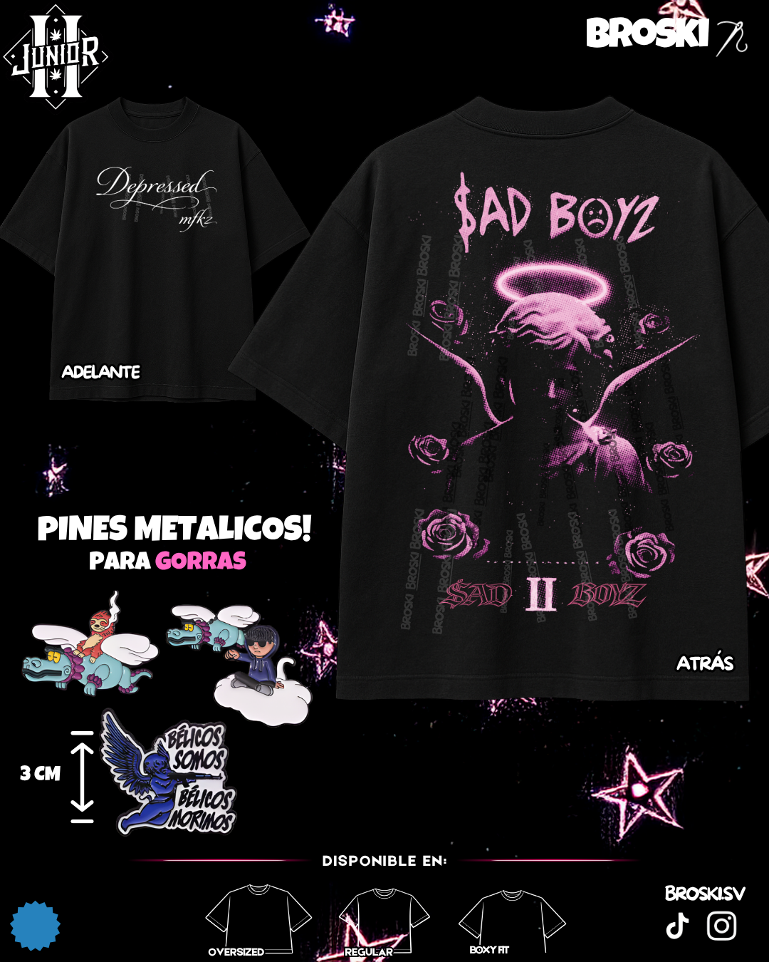 JUNIOR H DROP ESTAMPADO