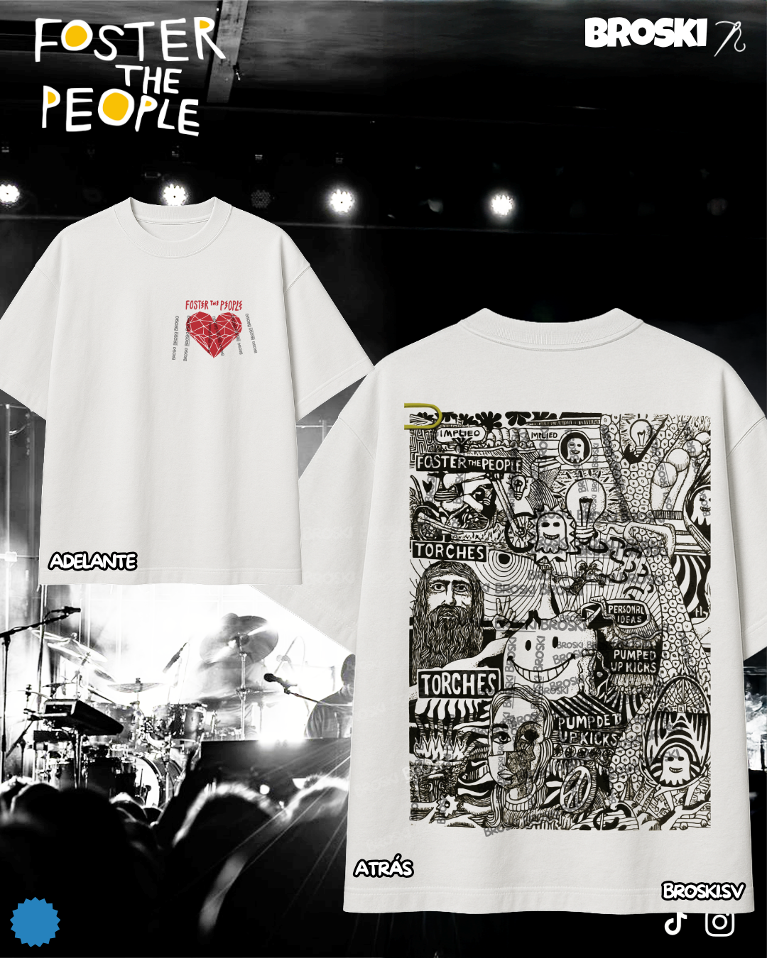 FOSTER THE PEOPLE ESTAMPADO