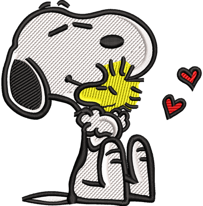 Caricaturas (Snoopy, picapiedras) BORDADO