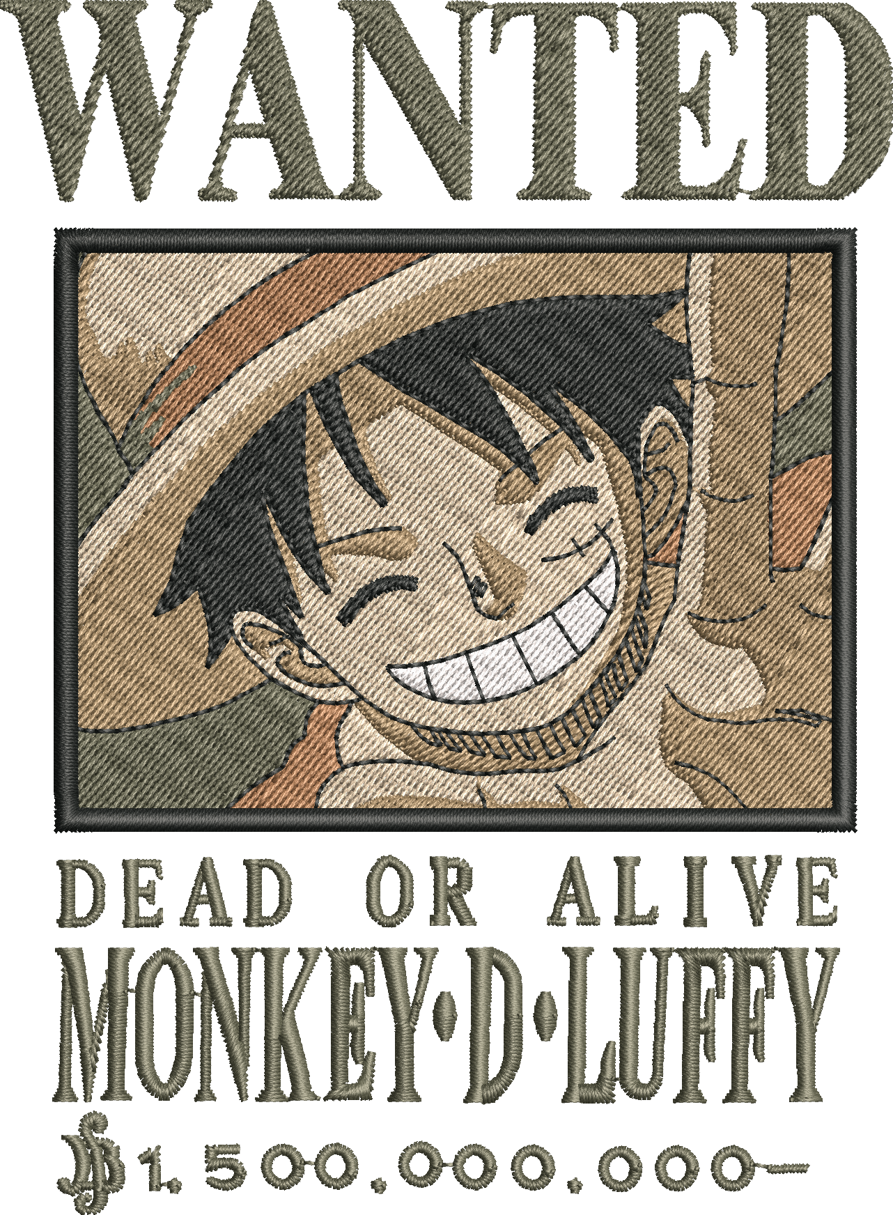 ONE PIECE BORDADO